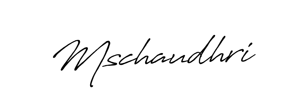 It looks lik you need a new signature style for name Mschaudhri. Design unique handwritten (Antro_Vectra_Bolder) signature with our free signature maker in just a few clicks. Mschaudhri signature style 7 images and pictures png