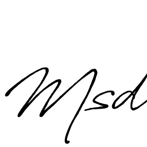 Make a beautiful signature design for name Msd. With this signature (Antro_Vectra_Bolder) style, you can create a handwritten signature for free. Msd signature style 7 images and pictures png