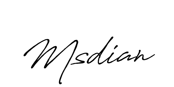 Also we have Msdian name is the best signature style. Create professional handwritten signature collection using Antro_Vectra_Bolder autograph style. Msdian signature style 7 images and pictures png