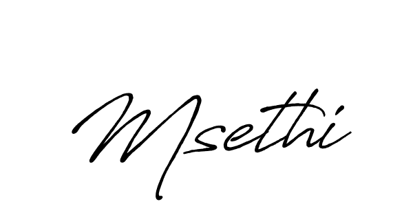 How to make Msethi signature? Antro_Vectra_Bolder is a professional autograph style. Create handwritten signature for Msethi name. Msethi signature style 7 images and pictures png