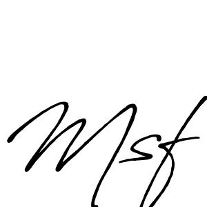 Also we have Msf name is the best signature style. Create professional handwritten signature collection using Antro_Vectra_Bolder autograph style. Msf signature style 7 images and pictures png