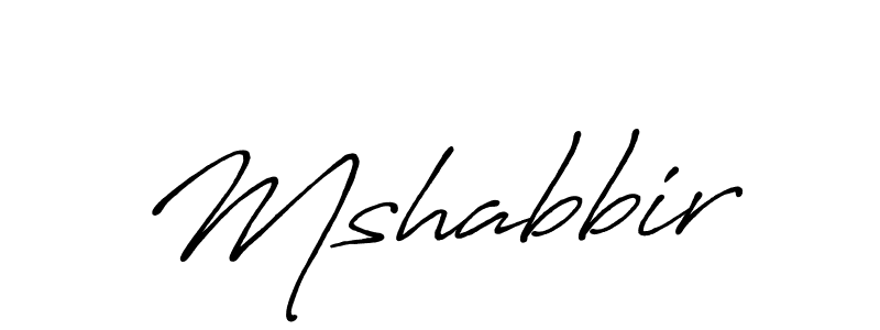 The best way (Antro_Vectra_Bolder) to make a short signature is to pick only two or three words in your name. The name Mshabbir include a total of six letters. For converting this name. Mshabbir signature style 7 images and pictures png