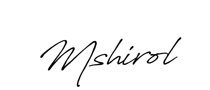 How to Draw Mshirol signature style? Antro_Vectra_Bolder is a latest design signature styles for name Mshirol. Mshirol signature style 7 images and pictures png