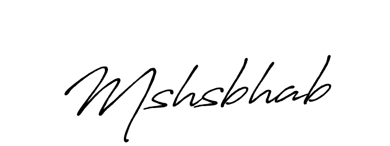 Once you've used our free online signature maker to create your best signature Antro_Vectra_Bolder style, it's time to enjoy all of the benefits that Mshsbhab name signing documents. Mshsbhab signature style 7 images and pictures png