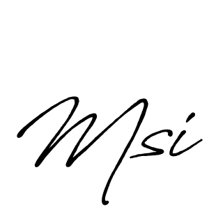 if you are searching for the best signature style for your name Msi. so please give up your signature search. here we have designed multiple signature styles  using Antro_Vectra_Bolder. Msi signature style 7 images and pictures png