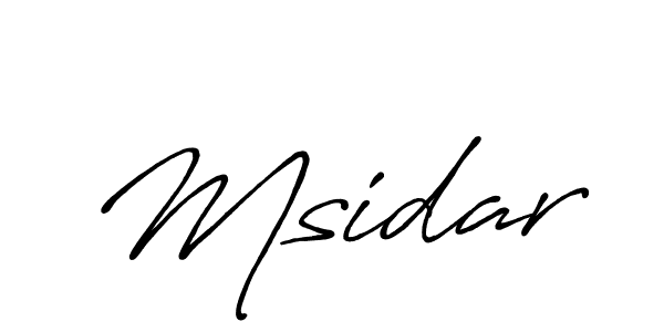 Msidar stylish signature style. Best Handwritten Sign (Antro_Vectra_Bolder) for my name. Handwritten Signature Collection Ideas for my name Msidar. Msidar signature style 7 images and pictures png
