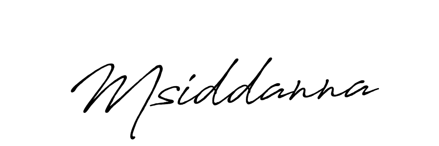 How to make Msiddanna name signature. Use Antro_Vectra_Bolder style for creating short signs online. This is the latest handwritten sign. Msiddanna signature style 7 images and pictures png