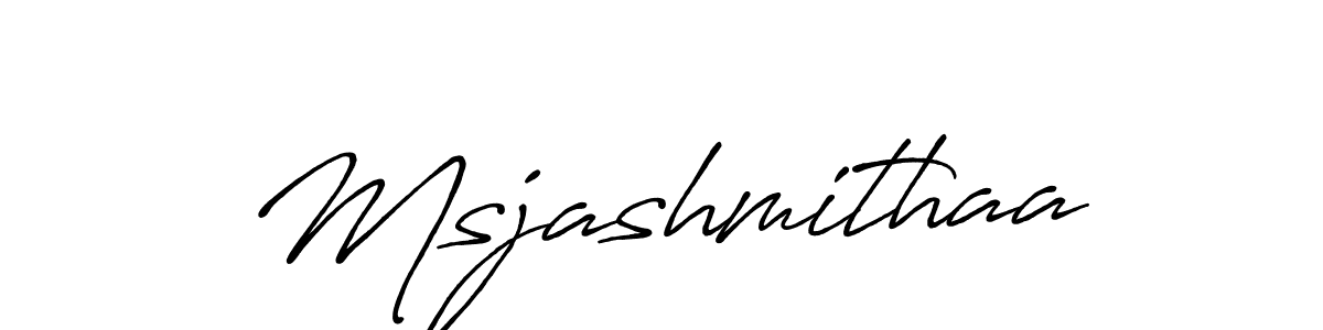 How to make Msjashmithaa signature? Antro_Vectra_Bolder is a professional autograph style. Create handwritten signature for Msjashmithaa name. Msjashmithaa signature style 7 images and pictures png