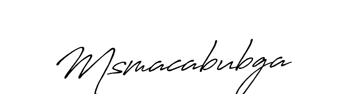 How to make Msmacabubga name signature. Use Antro_Vectra_Bolder style for creating short signs online. This is the latest handwritten sign. Msmacabubga signature style 7 images and pictures png