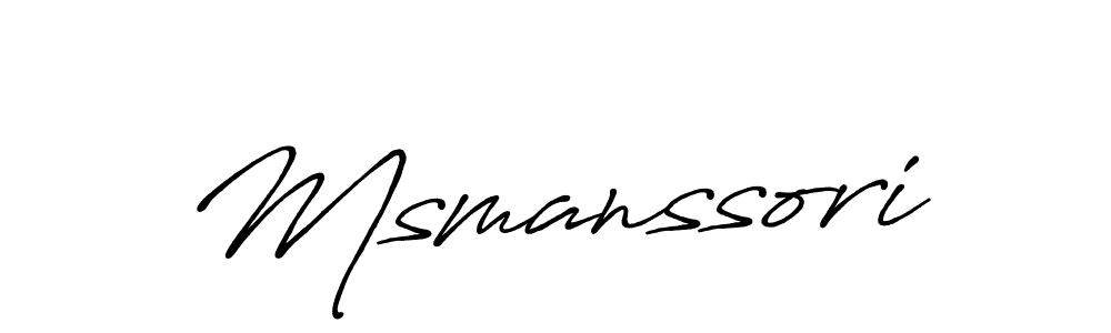 Msmanssori stylish signature style. Best Handwritten Sign (Antro_Vectra_Bolder) for my name. Handwritten Signature Collection Ideas for my name Msmanssori. Msmanssori signature style 7 images and pictures png