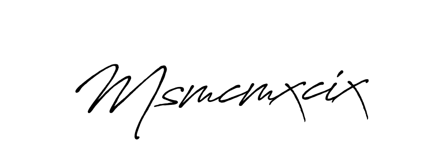 How to make Msmcmxcix signature? Antro_Vectra_Bolder is a professional autograph style. Create handwritten signature for Msmcmxcix name. Msmcmxcix signature style 7 images and pictures png