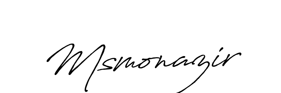 How to make Msmonazir signature? Antro_Vectra_Bolder is a professional autograph style. Create handwritten signature for Msmonazir name. Msmonazir signature style 7 images and pictures png