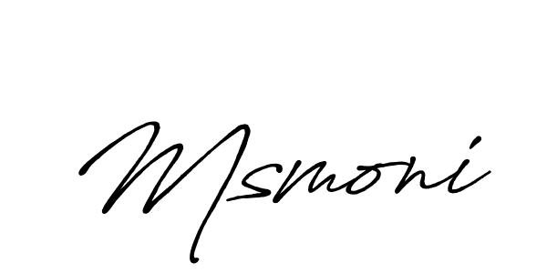 Also we have Msmoni name is the best signature style. Create professional handwritten signature collection using Antro_Vectra_Bolder autograph style. Msmoni signature style 7 images and pictures png