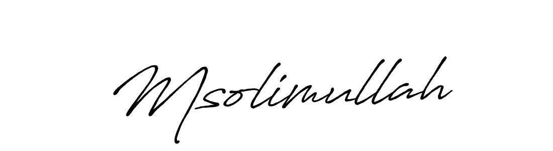 Make a short Msolimullah signature style. Manage your documents anywhere anytime using Antro_Vectra_Bolder. Create and add eSignatures, submit forms, share and send files easily. Msolimullah signature style 7 images and pictures png