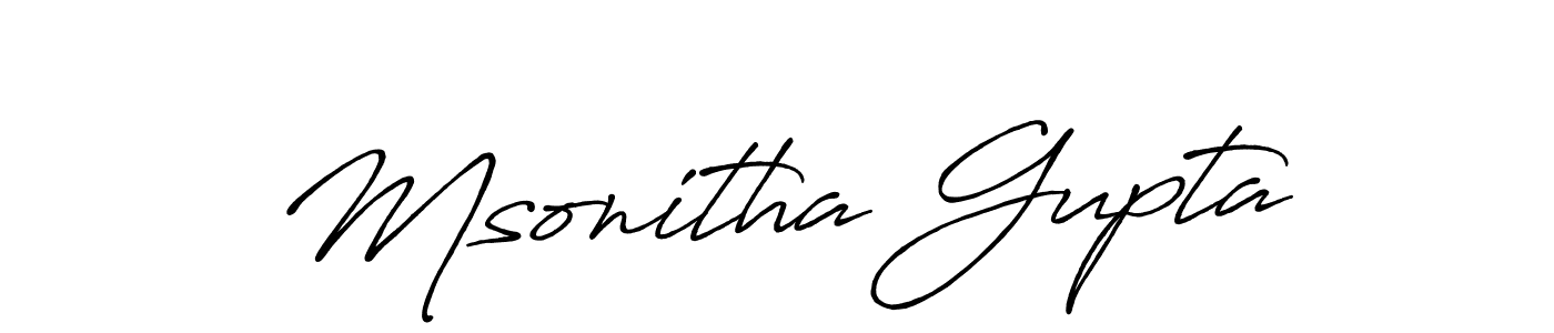Here are the top 10 professional signature styles for the name Msonitha Gupta. These are the best autograph styles you can use for your name. Msonitha Gupta signature style 7 images and pictures png