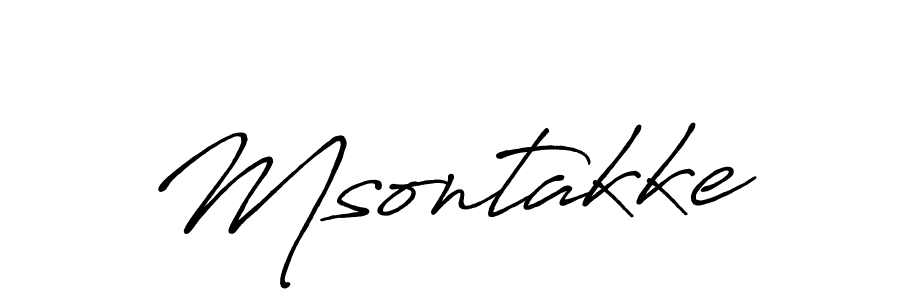 Msontakke stylish signature style. Best Handwritten Sign (Antro_Vectra_Bolder) for my name. Handwritten Signature Collection Ideas for my name Msontakke. Msontakke signature style 7 images and pictures png