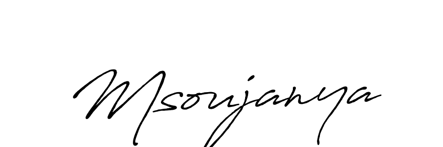 Once you've used our free online signature maker to create your best signature Antro_Vectra_Bolder style, it's time to enjoy all of the benefits that Msoujanya name signing documents. Msoujanya signature style 7 images and pictures png