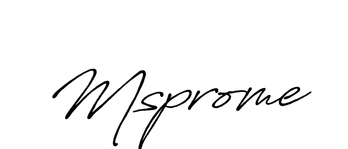 Design your own signature with our free online signature maker. With this signature software, you can create a handwritten (Antro_Vectra_Bolder) signature for name Msprome. Msprome signature style 7 images and pictures png