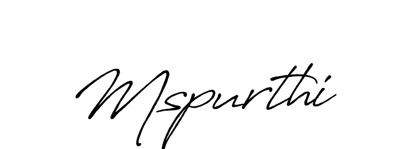 Also we have Mspurthi name is the best signature style. Create professional handwritten signature collection using Antro_Vectra_Bolder autograph style. Mspurthi signature style 7 images and pictures png