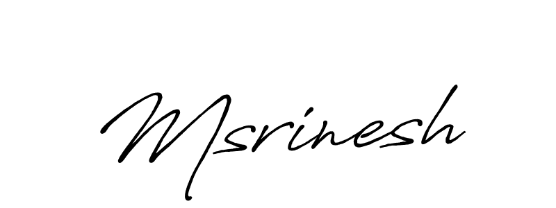 How to make Msrinesh signature? Antro_Vectra_Bolder is a professional autograph style. Create handwritten signature for Msrinesh name. Msrinesh signature style 7 images and pictures png