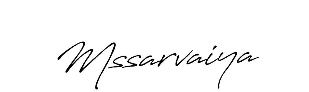 The best way (Antro_Vectra_Bolder) to make a short signature is to pick only two or three words in your name. The name Mssarvaiya include a total of six letters. For converting this name. Mssarvaiya signature style 7 images and pictures png