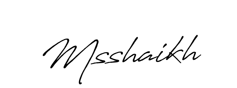 You should practise on your own different ways (Antro_Vectra_Bolder) to write your name (Msshaikh) in signature. don't let someone else do it for you. Msshaikh signature style 7 images and pictures png