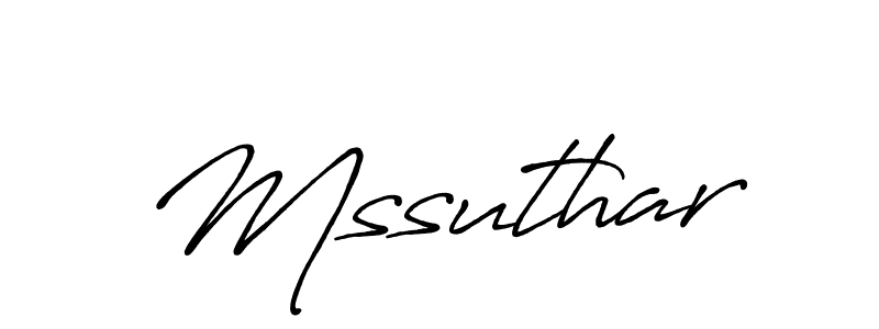 It looks lik you need a new signature style for name Mssuthar. Design unique handwritten (Antro_Vectra_Bolder) signature with our free signature maker in just a few clicks. Mssuthar signature style 7 images and pictures png