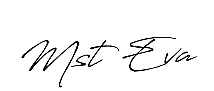 How to make Mst Eva signature? Antro_Vectra_Bolder is a professional autograph style. Create handwritten signature for Mst Eva name. Mst Eva signature style 7 images and pictures png