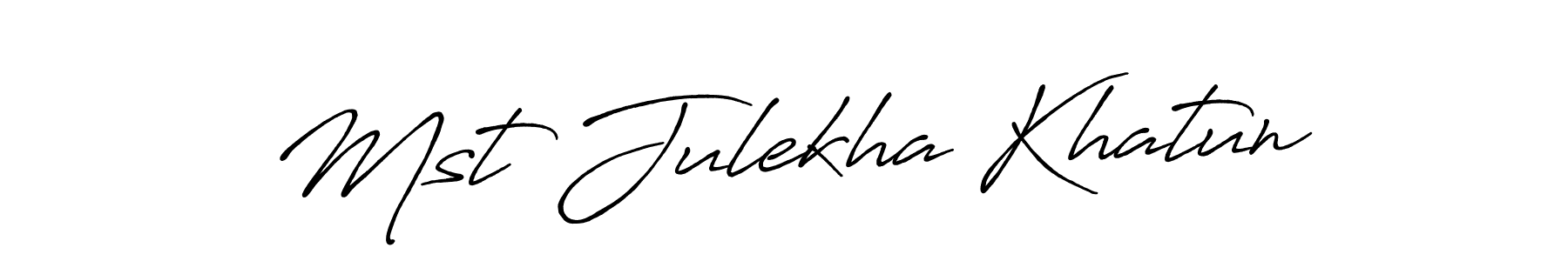 Also You can easily find your signature by using the search form. We will create Mst Julekha Khatun name handwritten signature images for you free of cost using Antro_Vectra_Bolder sign style. Mst Julekha Khatun signature style 7 images and pictures png