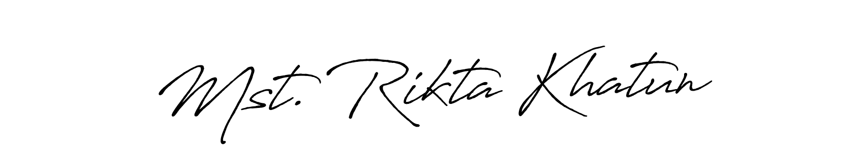 Mst. Rikta Khatun stylish signature style. Best Handwritten Sign (Antro_Vectra_Bolder) for my name. Handwritten Signature Collection Ideas for my name Mst. Rikta Khatun. Mst. Rikta Khatun signature style 7 images and pictures png