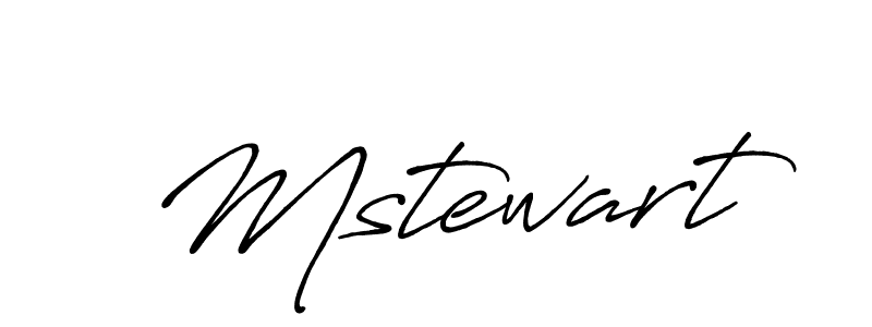How to make Mstewart signature? Antro_Vectra_Bolder is a professional autograph style. Create handwritten signature for Mstewart name. Mstewart signature style 7 images and pictures png