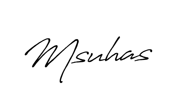 Also we have Msuhas name is the best signature style. Create professional handwritten signature collection using Antro_Vectra_Bolder autograph style. Msuhas signature style 7 images and pictures png