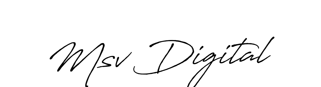 Antro_Vectra_Bolder is a professional signature style that is perfect for those who want to add a touch of class to their signature. It is also a great choice for those who want to make their signature more unique. Get Msv Digital name to fancy signature for free. Msv Digital signature style 7 images and pictures png