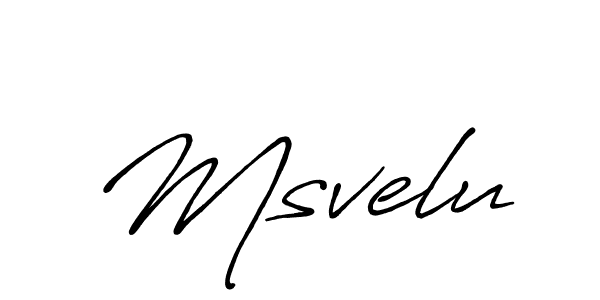 How to Draw Msvelu signature style? Antro_Vectra_Bolder is a latest design signature styles for name Msvelu. Msvelu signature style 7 images and pictures png