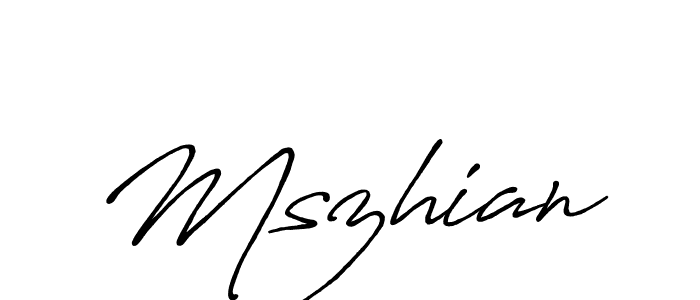 The best way (Antro_Vectra_Bolder) to make a short signature is to pick only two or three words in your name. The name Mszhian include a total of six letters. For converting this name. Mszhian signature style 7 images and pictures png