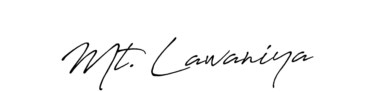 Similarly Antro_Vectra_Bolder is the best handwritten signature design. Signature creator online .You can use it as an online autograph creator for name Mt. Lawaniya. Mt. Lawaniya signature style 7 images and pictures png