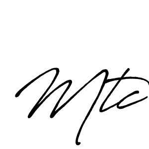 Also You can easily find your signature by using the search form. We will create Mtc name handwritten signature images for you free of cost using Antro_Vectra_Bolder sign style. Mtc signature style 7 images and pictures png