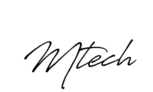 Design your own signature with our free online signature maker. With this signature software, you can create a handwritten (Antro_Vectra_Bolder) signature for name Mtech. Mtech signature style 7 images and pictures png