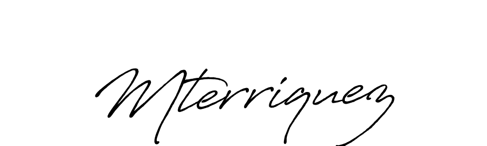 You should practise on your own different ways (Antro_Vectra_Bolder) to write your name (Mterriquez) in signature. don't let someone else do it for you. Mterriquez signature style 7 images and pictures png