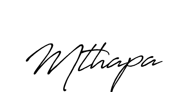 How to make Mthapa signature? Antro_Vectra_Bolder is a professional autograph style. Create handwritten signature for Mthapa name. Mthapa signature style 7 images and pictures png