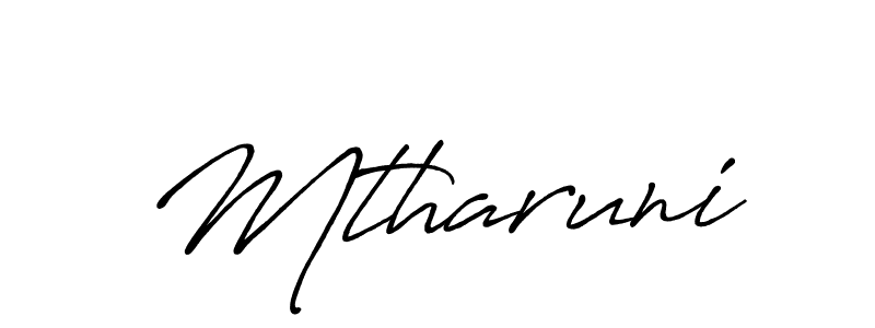 You should practise on your own different ways (Antro_Vectra_Bolder) to write your name (Mtharuni) in signature. don't let someone else do it for you. Mtharuni signature style 7 images and pictures png