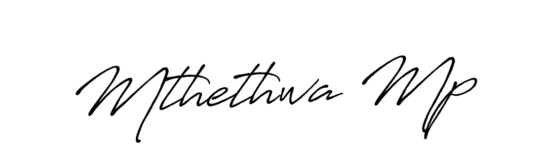 How to make Mthethwa Mp signature? Antro_Vectra_Bolder is a professional autograph style. Create handwritten signature for Mthethwa Mp name. Mthethwa Mp signature style 7 images and pictures png