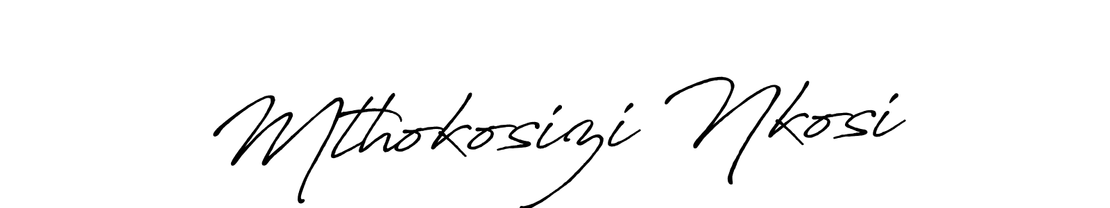 Mthokosizi Nkosi stylish signature style. Best Handwritten Sign (Antro_Vectra_Bolder) for my name. Handwritten Signature Collection Ideas for my name Mthokosizi Nkosi. Mthokosizi Nkosi signature style 7 images and pictures png