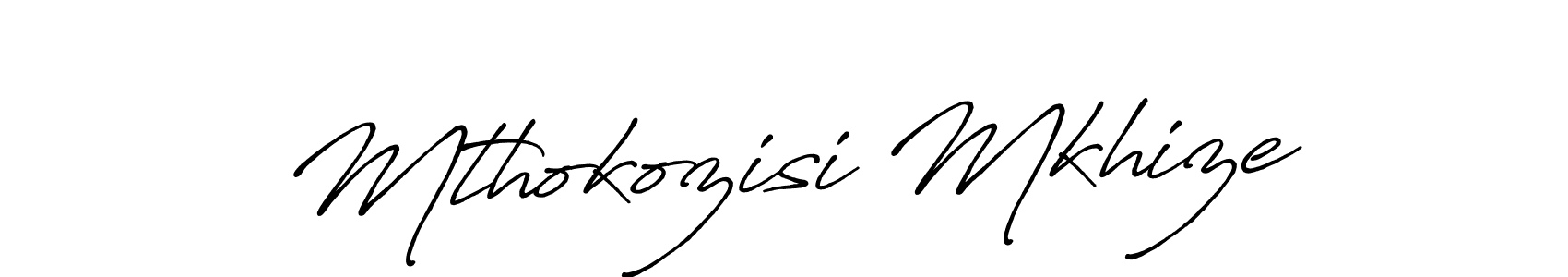 Mthokozisi Mkhize stylish signature style. Best Handwritten Sign (Antro_Vectra_Bolder) for my name. Handwritten Signature Collection Ideas for my name Mthokozisi Mkhize. Mthokozisi Mkhize signature style 7 images and pictures png