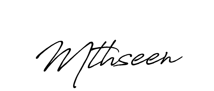 Also we have Mthseen name is the best signature style. Create professional handwritten signature collection using Antro_Vectra_Bolder autograph style. Mthseen signature style 7 images and pictures png