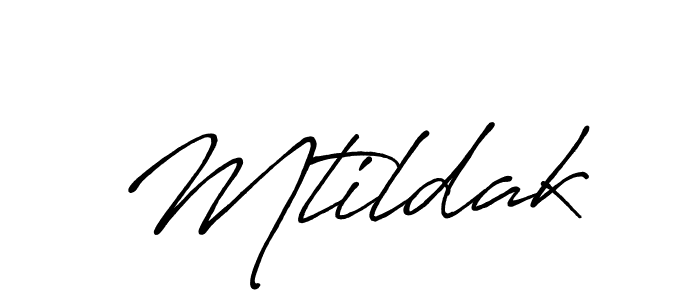 The best way (Antro_Vectra_Bolder) to make a short signature is to pick only two or three words in your name. The name Mtildak include a total of six letters. For converting this name. Mtildak signature style 7 images and pictures png