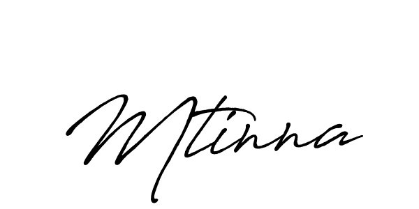 How to make Mtinna signature? Antro_Vectra_Bolder is a professional autograph style. Create handwritten signature for Mtinna name. Mtinna signature style 7 images and pictures png