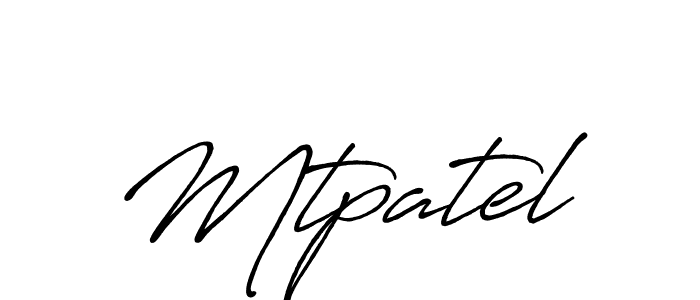 Use a signature maker to create a handwritten signature online. With this signature software, you can design (Antro_Vectra_Bolder) your own signature for name Mtpatel. Mtpatel signature style 7 images and pictures png