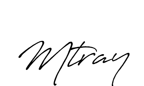 How to make Mtray name signature. Use Antro_Vectra_Bolder style for creating short signs online. This is the latest handwritten sign. Mtray signature style 7 images and pictures png