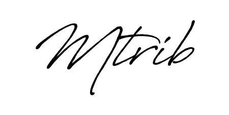 The Antro_Vectra_Bolder signature style provides a bold statement for name Mtrib. Designed for business owners, executives, and leaders. Mtrib signature style 7 images and pictures png